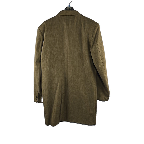 Gianni Vironi Superior 100s 3pc Men's Suit Brown Jacket 40L x Pants W33 - NWT - Picture 9 of 14